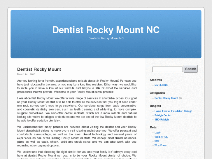www.dentistrockymount.com