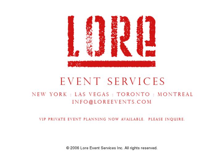 www.loreevents.com