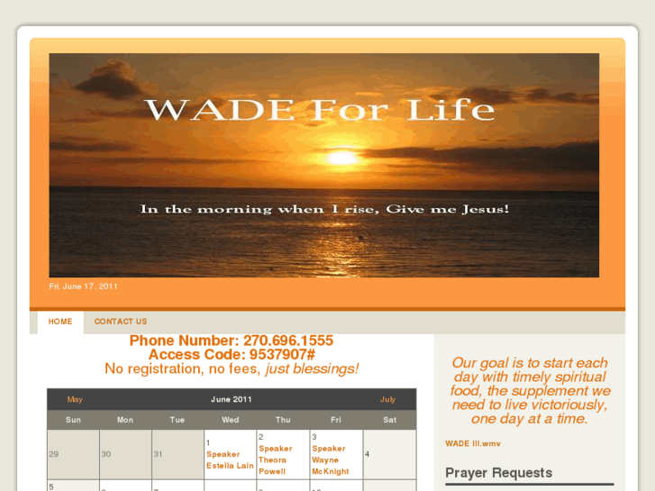 www.wadeforlife.com