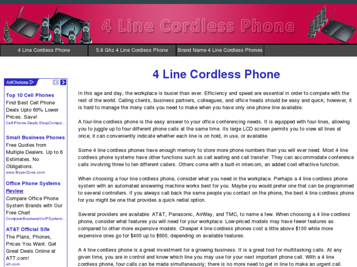 www.4linecordlessphone.net