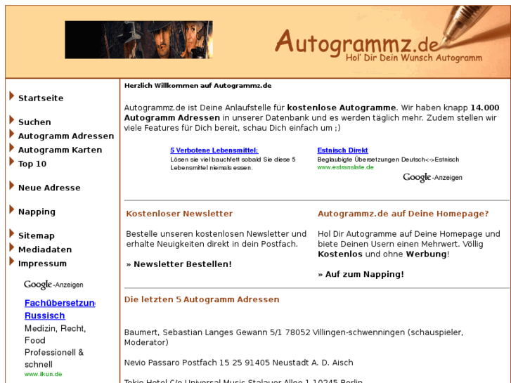 www.autogrammz.de