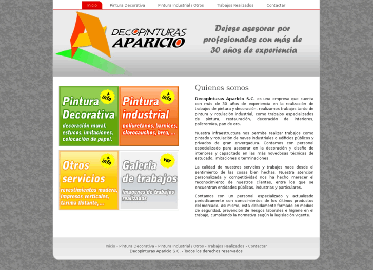 www.decopinturasaparicio.es