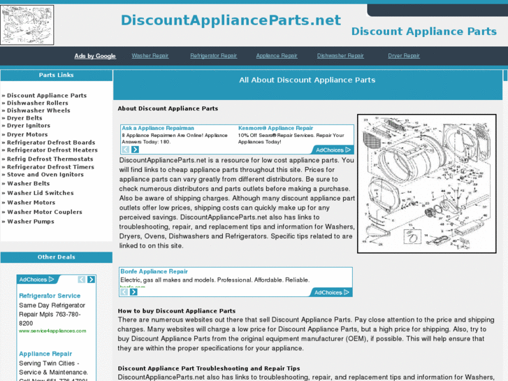 www.discountapplianceparts.net