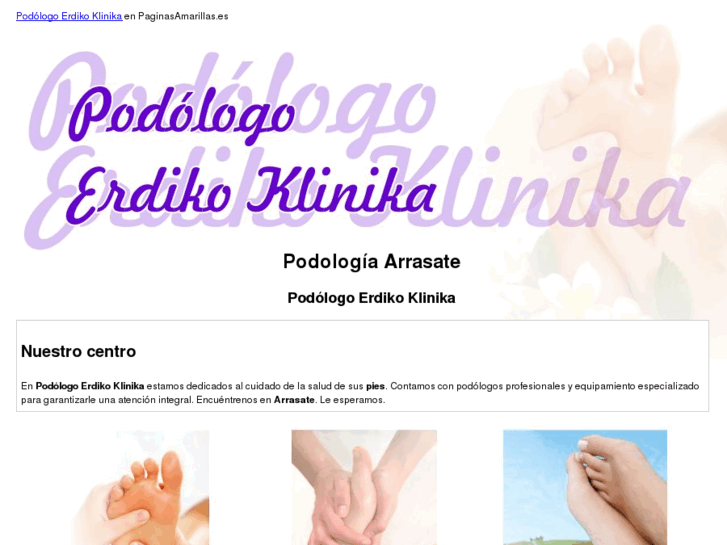 www.erdikoklinikapodologikoa.es