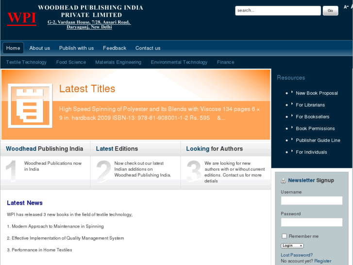www.woodheadpublishingindia.com