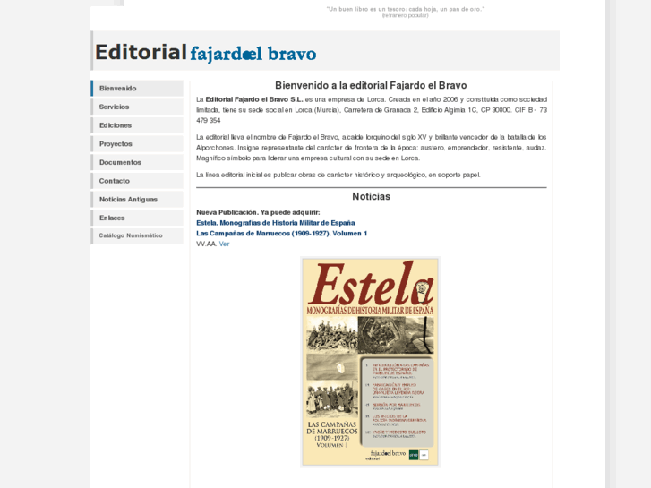 www.editorialfajardoelbravo.es