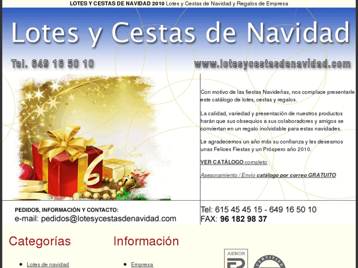 www.lotesycestasdenavidad.com