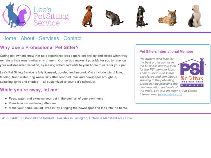 www.petsittingbylee.com