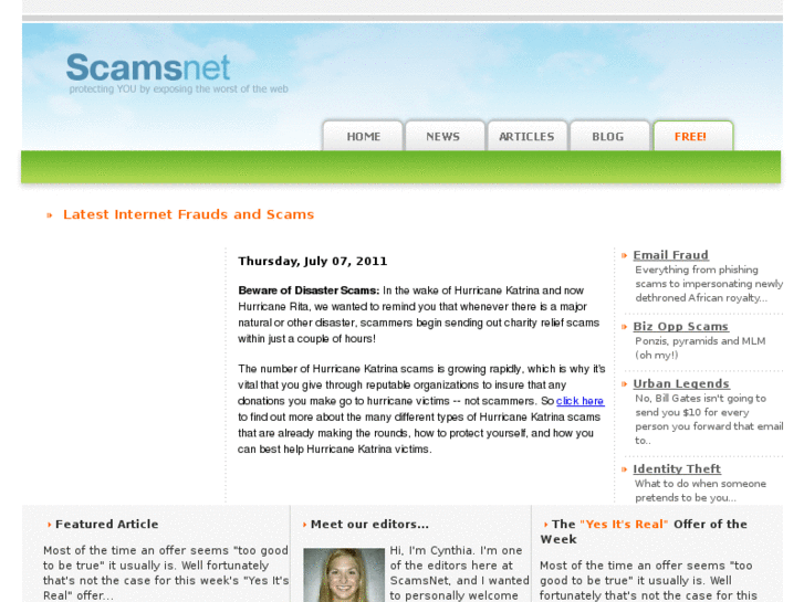 www.scamsnet.com