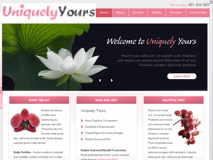 www.uniquelyyoursfloraldesign.com