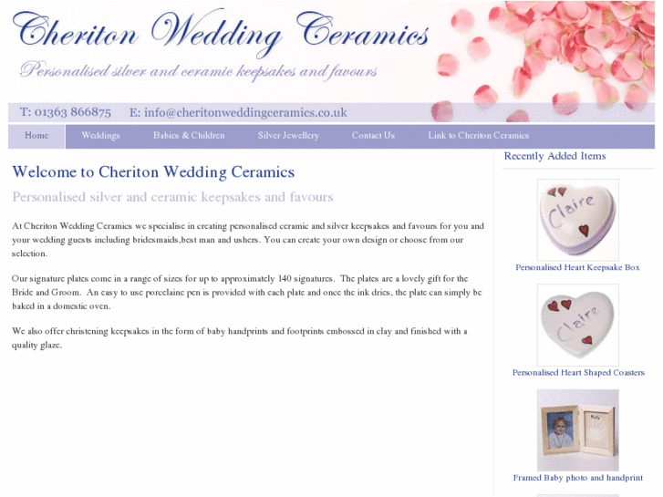 www.cheritonweddingceramics.com