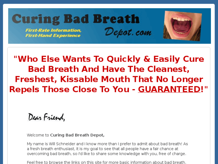www.curingbadbreathdepot.com