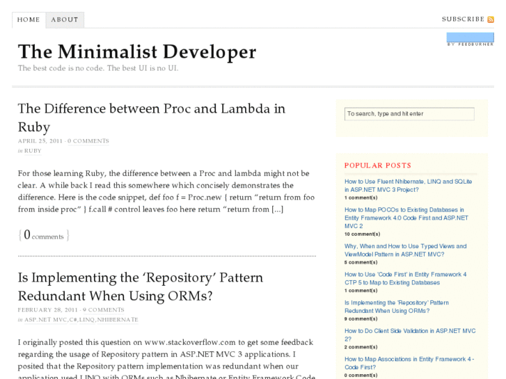 www.theminimalistdeveloper.com