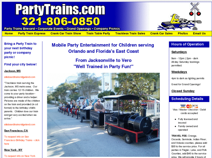 www.birthdaypartytrains.com