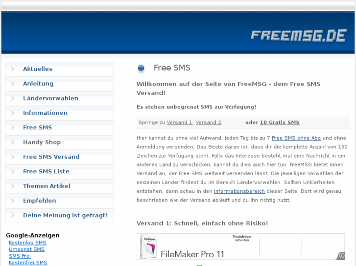 www.freemsg.de