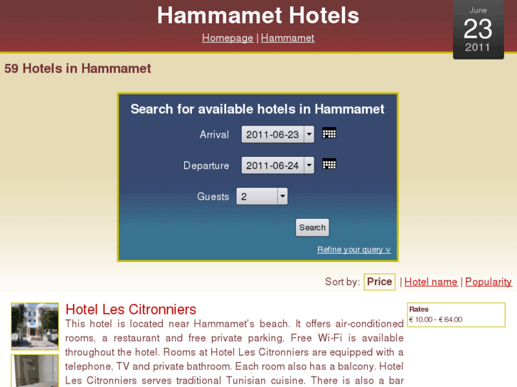 www.hammamet-hotels.net