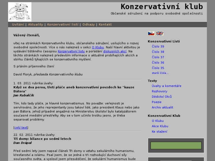 www.konzervativniklub.cz