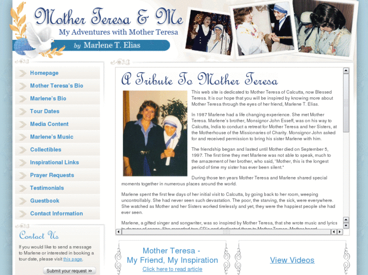 www.motherteresaandme.com