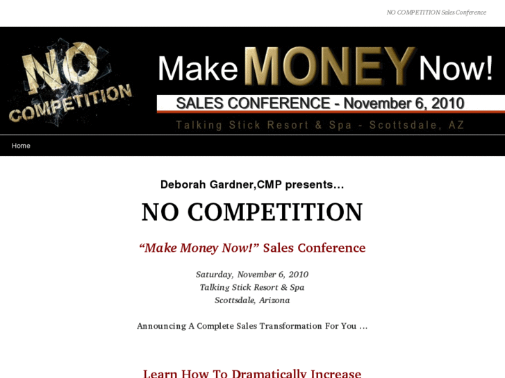 www.nocompetitionsalesconference.com