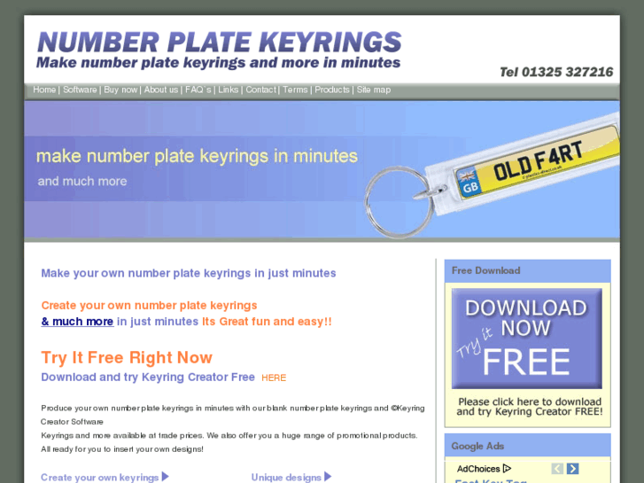 www.number-plate-keyrings.co.uk