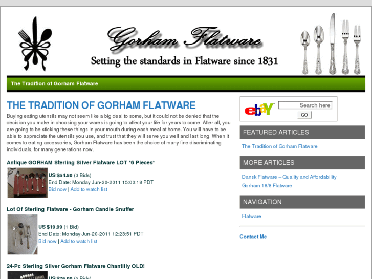 www.gorhamflatware.net