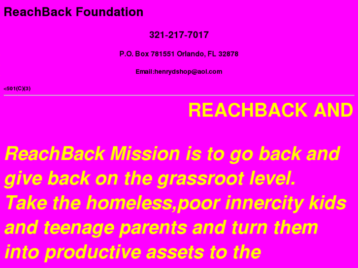 www.reachbackfoundation.com