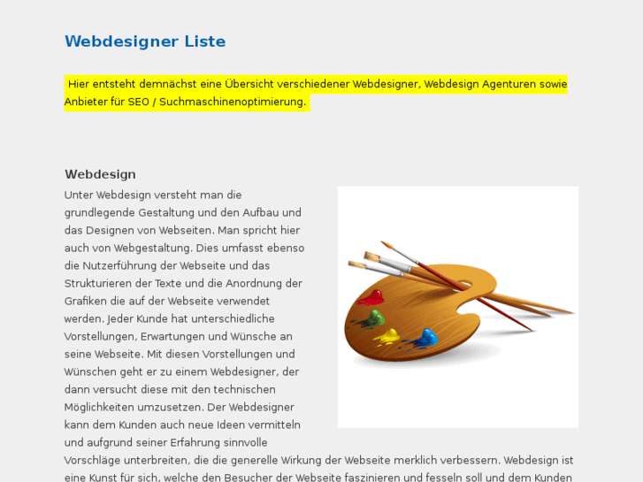 www.webdesignerliste.de