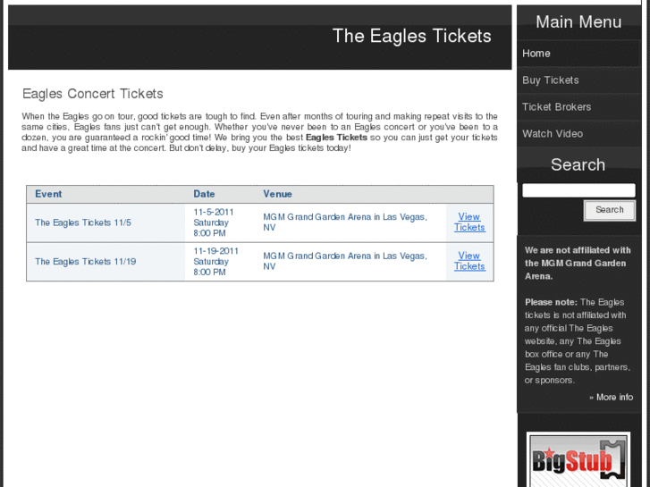 www.eaglestickets.org