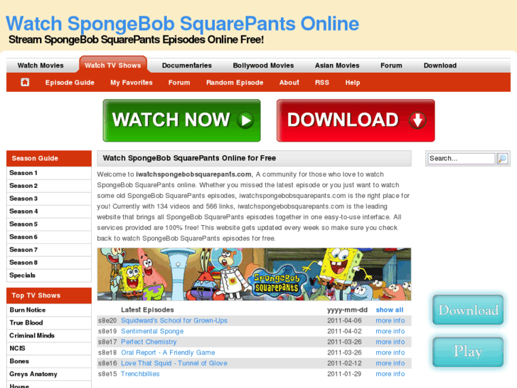 www.iwatchspongebobsquarepants.com