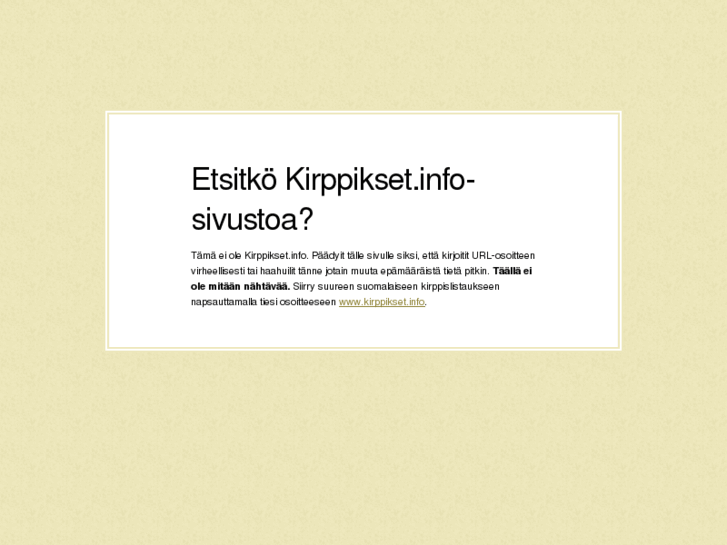 www.kirppikset.net