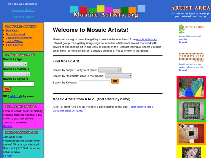 www.mosaicartists.org