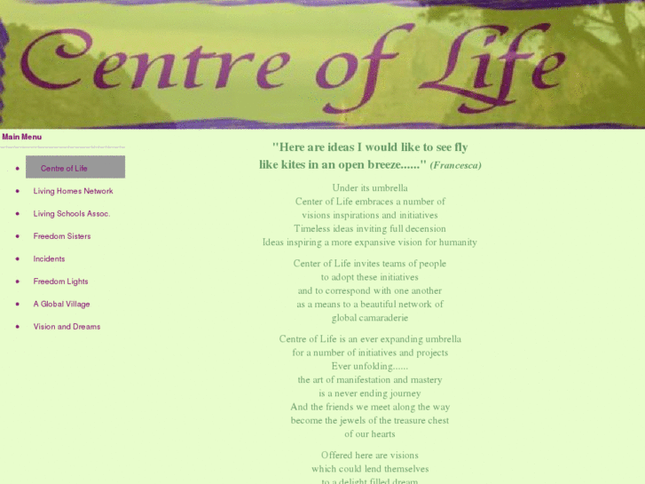 www.centreoflife.net