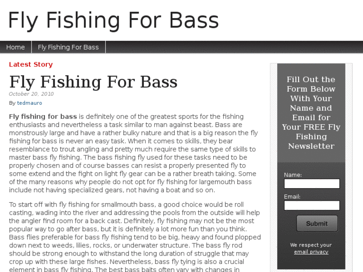 www.flyfishingforbass.net