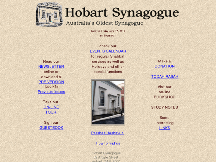 www.hobartsynagogue.com