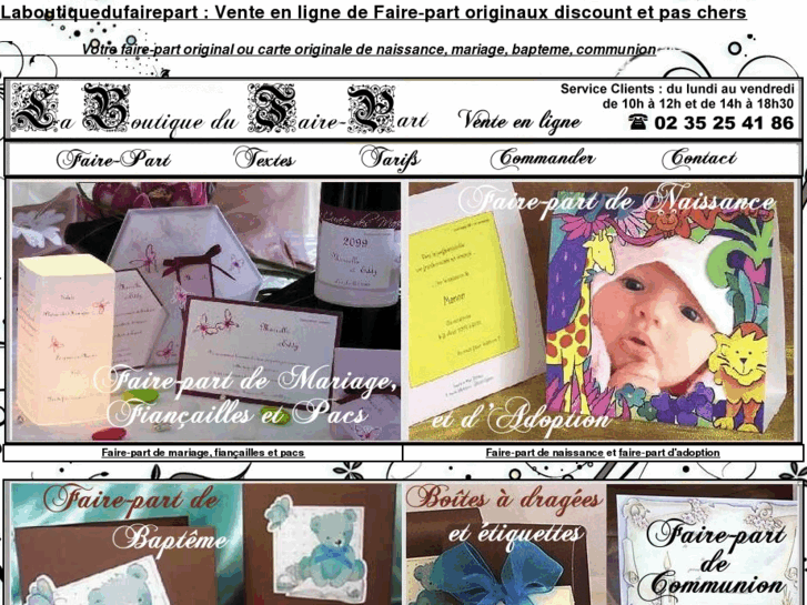 www.laboutiquedufairepart.com