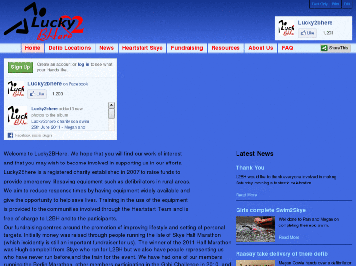 www.lucky2bhere.com