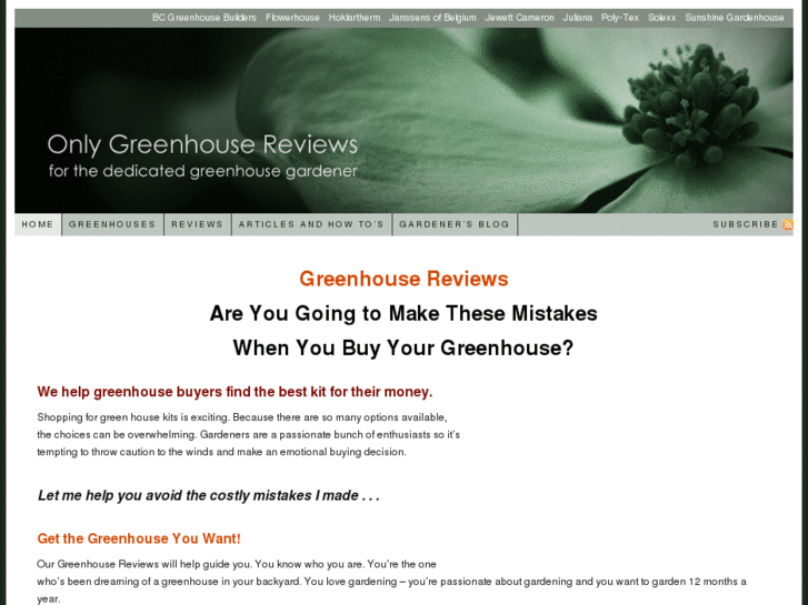 www.onlygreenhousereviews.com