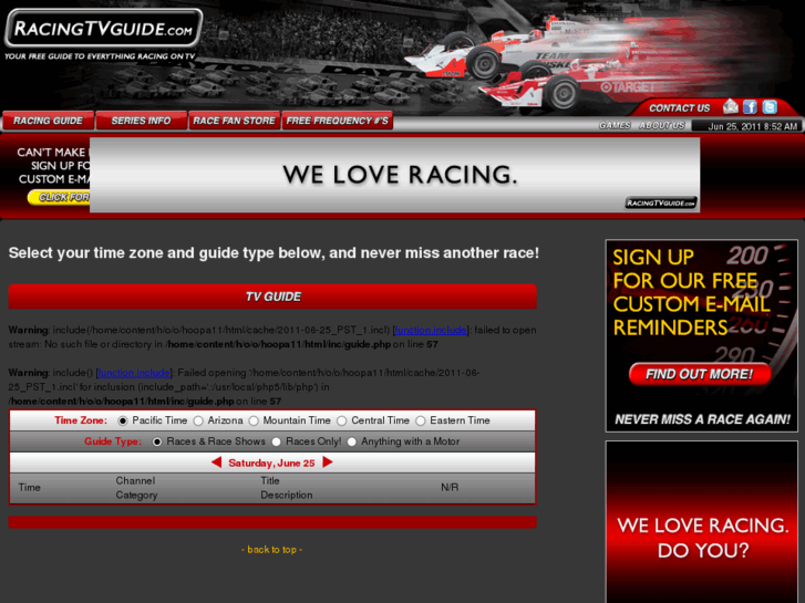 www.racingtvguide.com