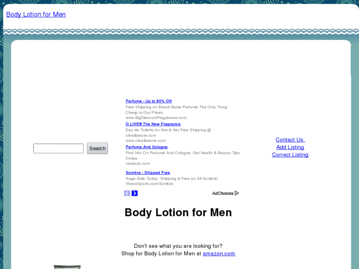 www.bodylotionformen.com