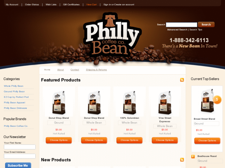 www.buyphillybeancoffee.com