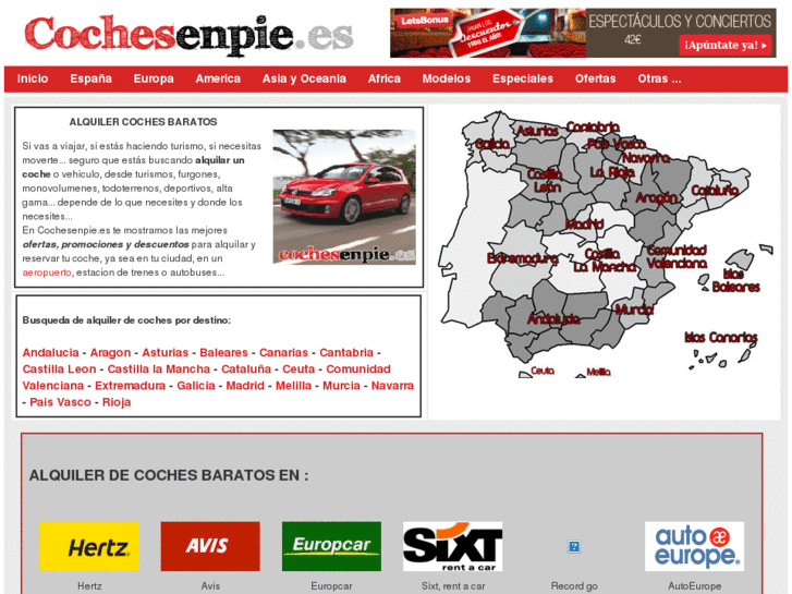 www.cochesenpie.es