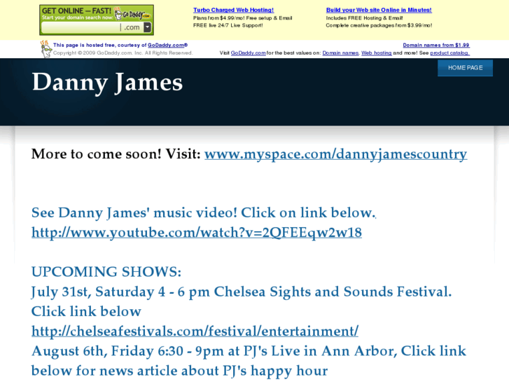 www.dannyjamescountry.com