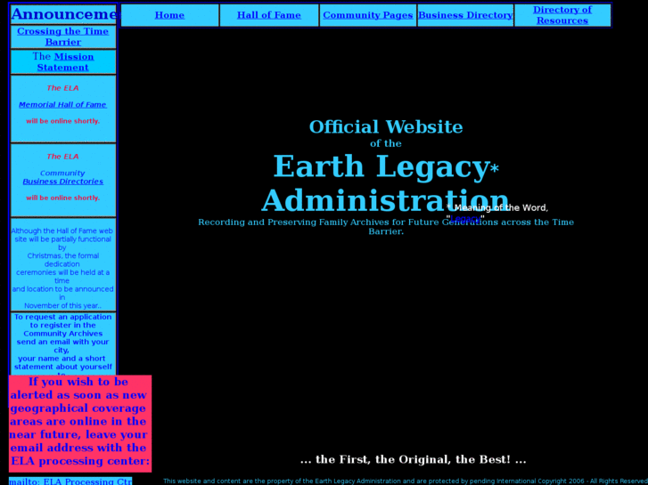 www.earthlegacyadministration.org