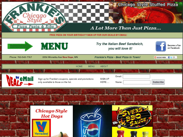 www.frankiespizzaperks.com