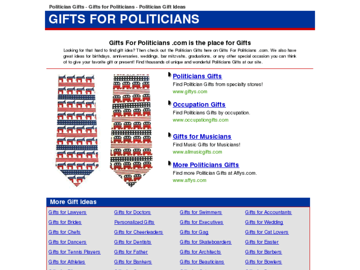 www.giftsforpoliticians.com