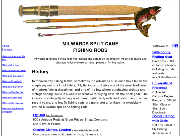 www.milwardssplitcanefishingrods.com