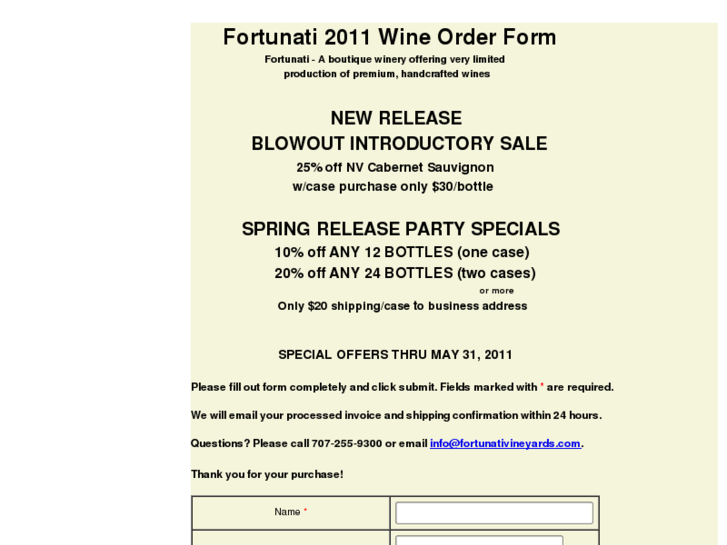 www.fortunatiwines.com