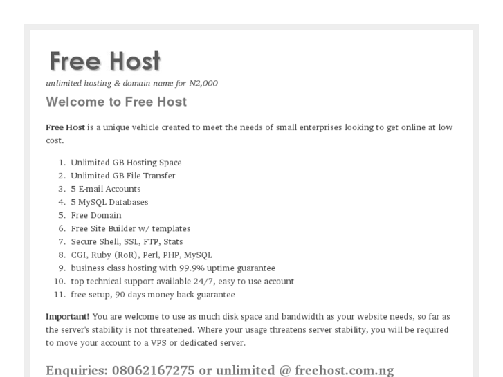 www.freehost.com.ng