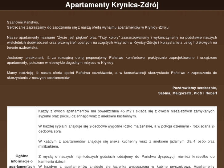 www.krynica-apartamenty.com