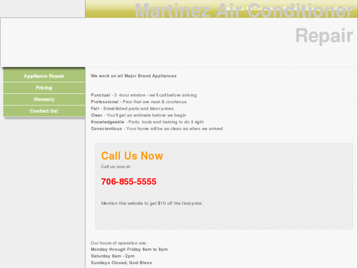 www.martinezairconditionerrepair.com